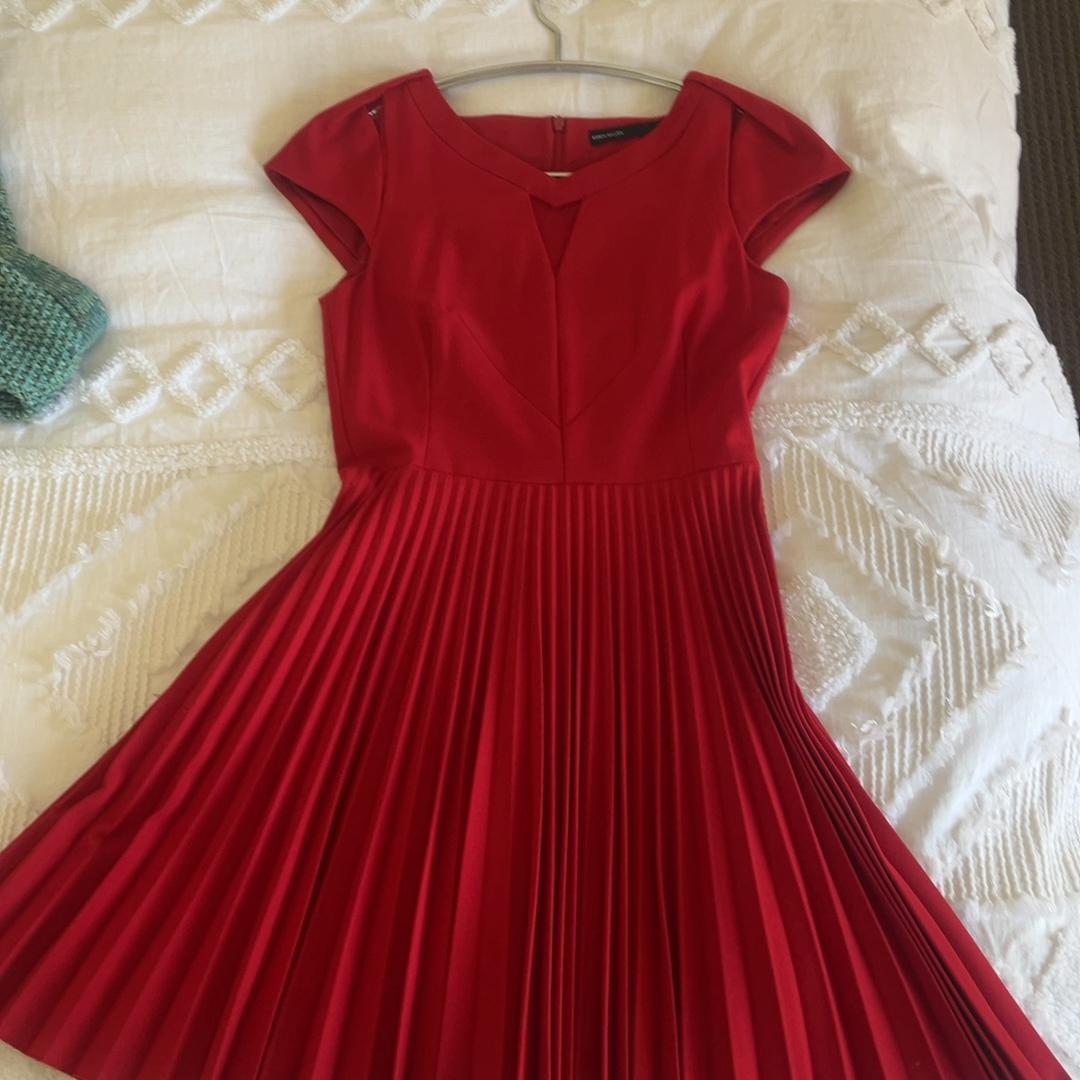 Karen Millen Red Pleated Dress