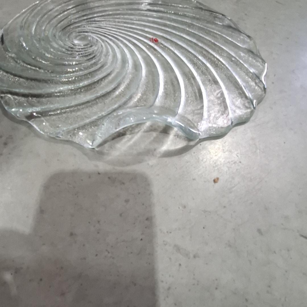 Vintage Spiral Glass Dish