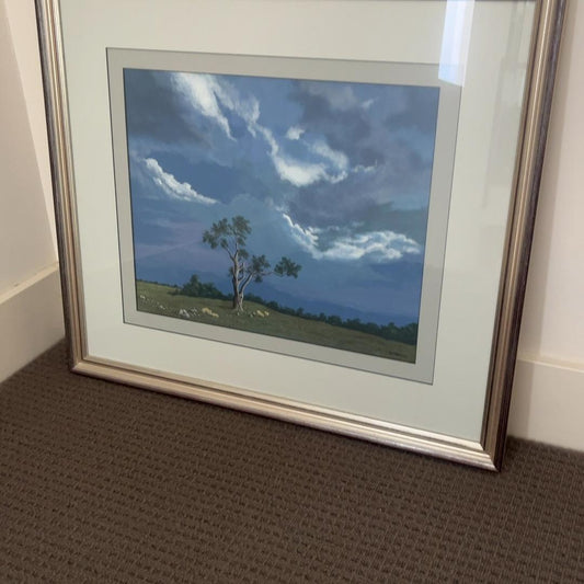 Framed Landscape Artwork by Pat Hocking